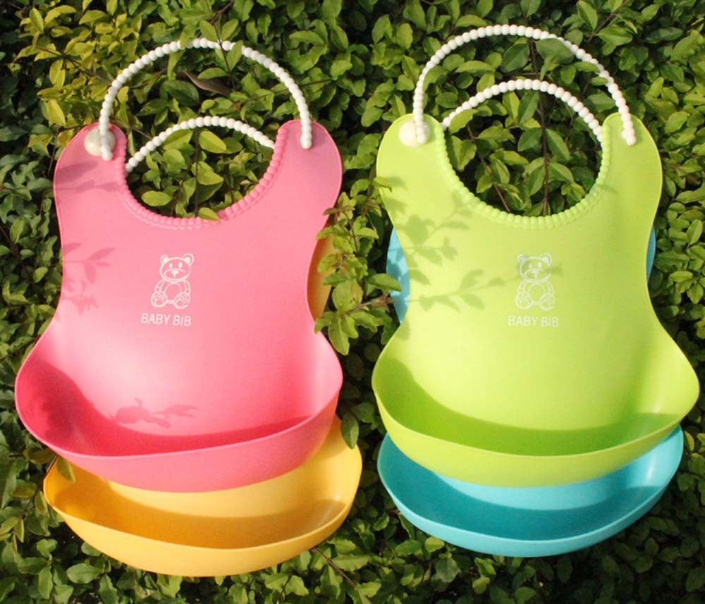 Bavoir en silicone souple