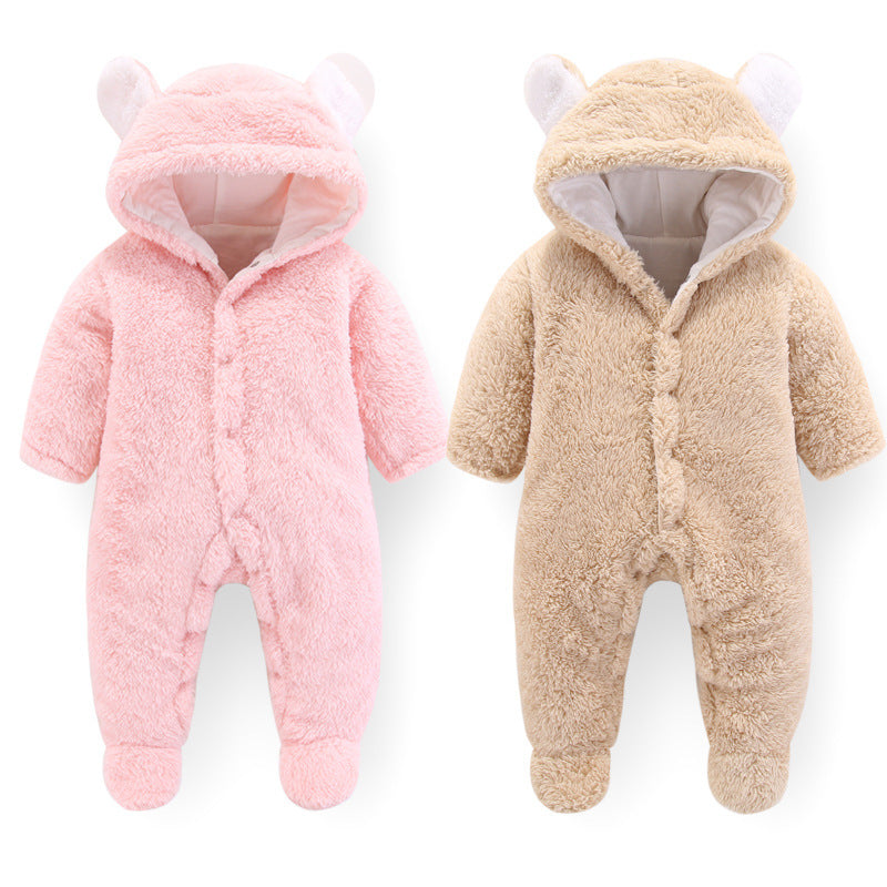 Adorable Baby Bear Romper - Cozy Newborn Jumpsuit