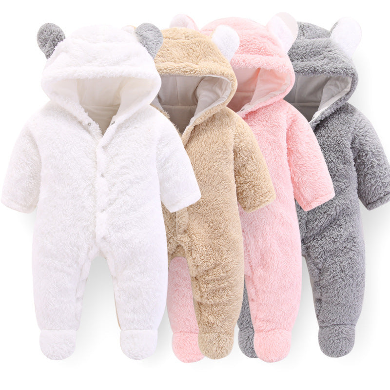 Adorable Baby Bear Romper - Cozy Newborn Jumpsuit