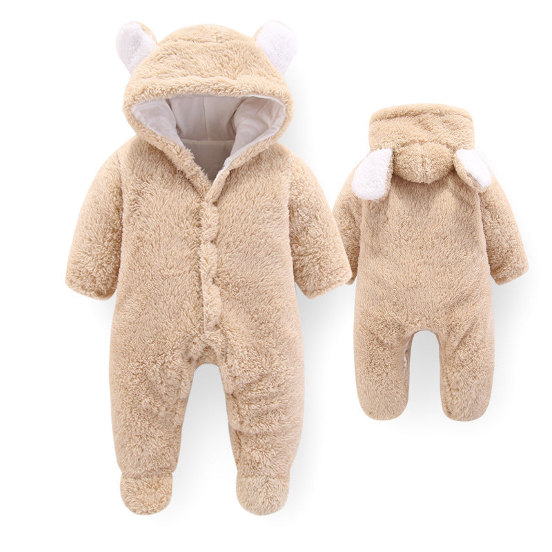 Adorable Baby Bear Romper - Cozy Newborn Jumpsuit