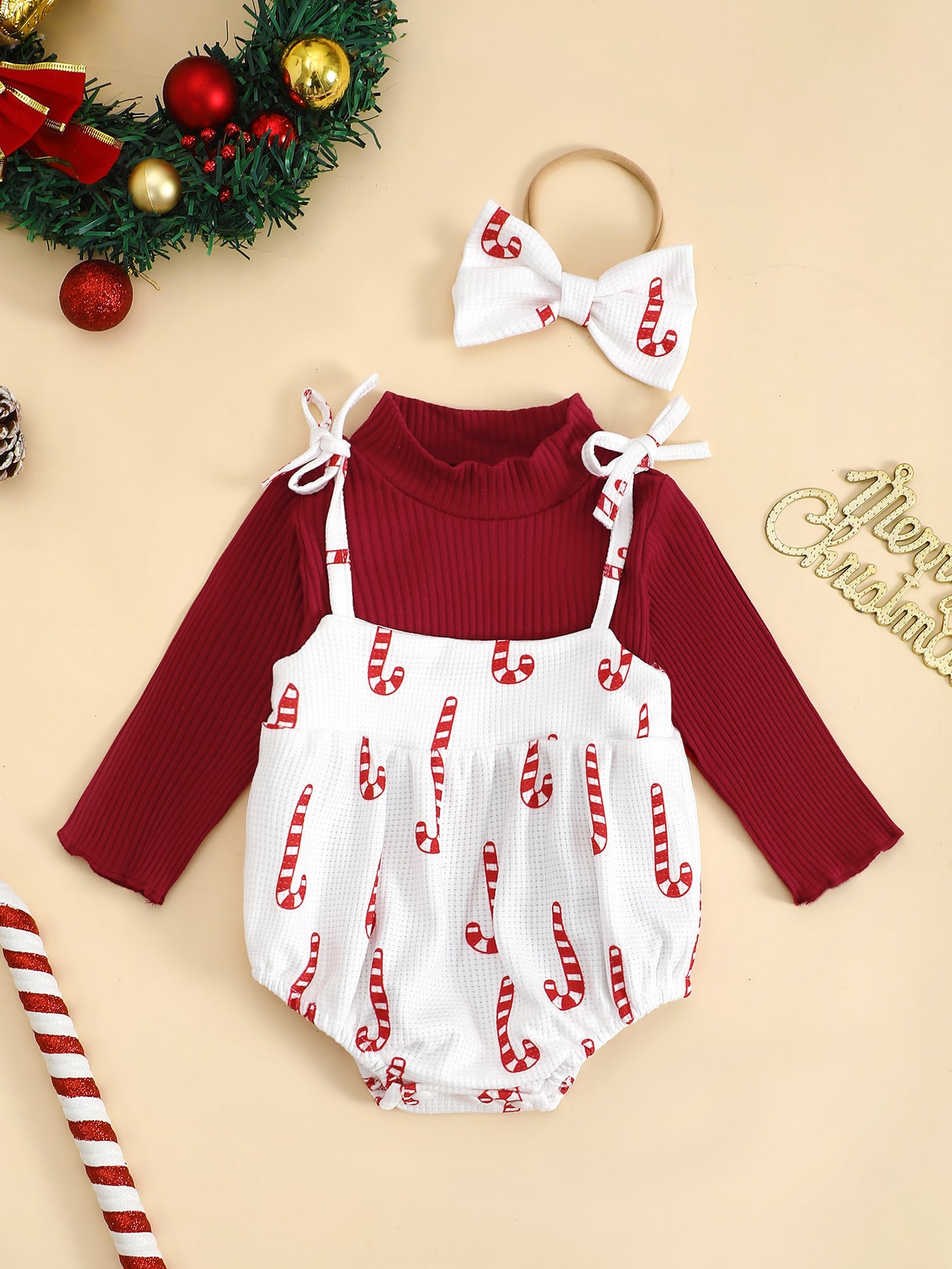 Baby Girl Christmas Suit Long Sleeve