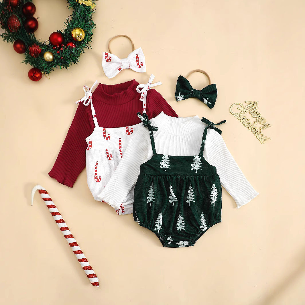 Baby Girl Christmas Suit Long Sleeve