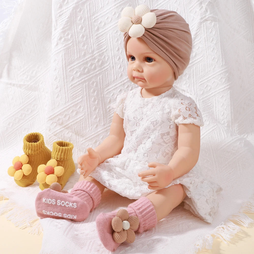 Cute Baby Hat and Sock Set