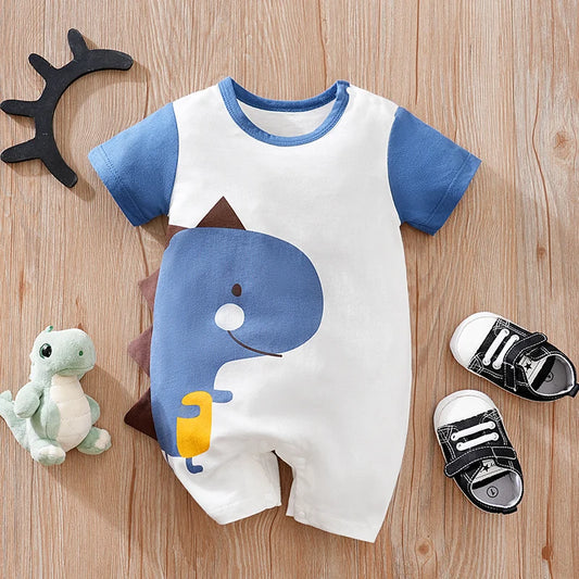 Short-Sleeve Baby Romper