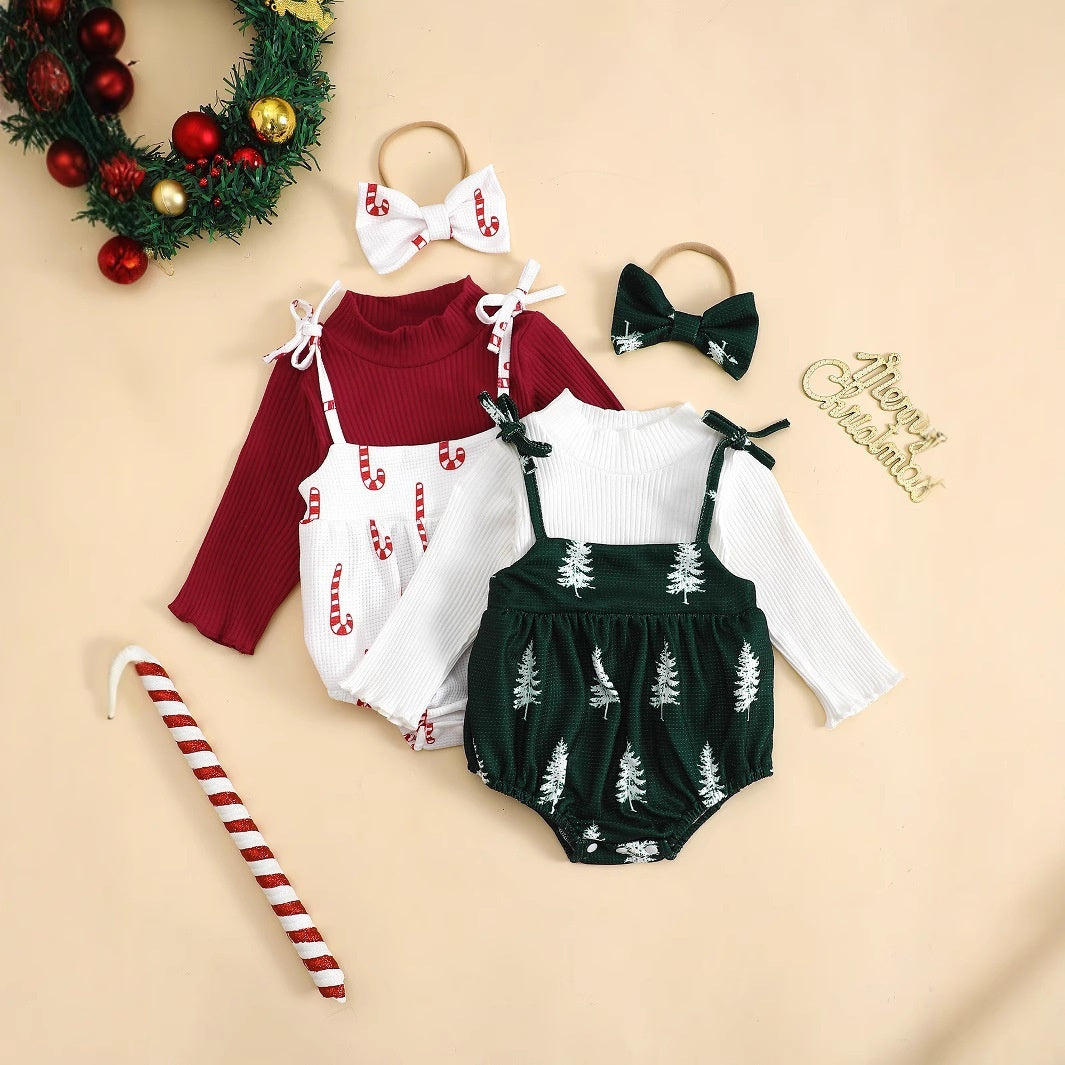 Baby Girl Christmas Suit Long Sleeve